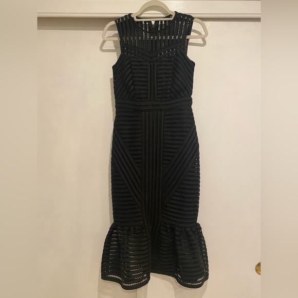 Nordstrom - Bardot Black Midi Cocktail Dress - Picture 11 of 15